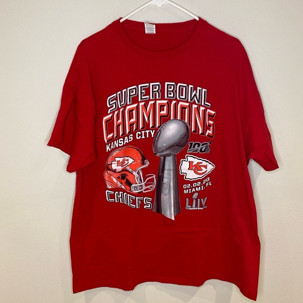 Kansas City Chiefs Super Bowl Champions Red T-Shirt
